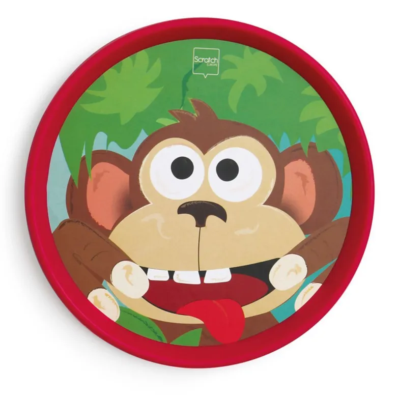 Scratch Игра за ловкост с дискове - Горила