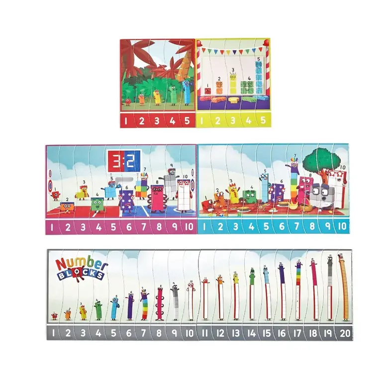 Комплект пъзел от 1-20, Numberblocks Puzzle Set от  Learning resources HM95403-UK