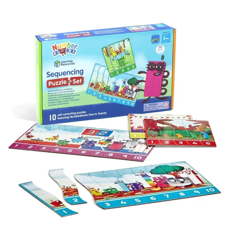 Комплект пъзел от 1-20, Numberblocks Puzzle Set от  Learning resources HM95403-UK