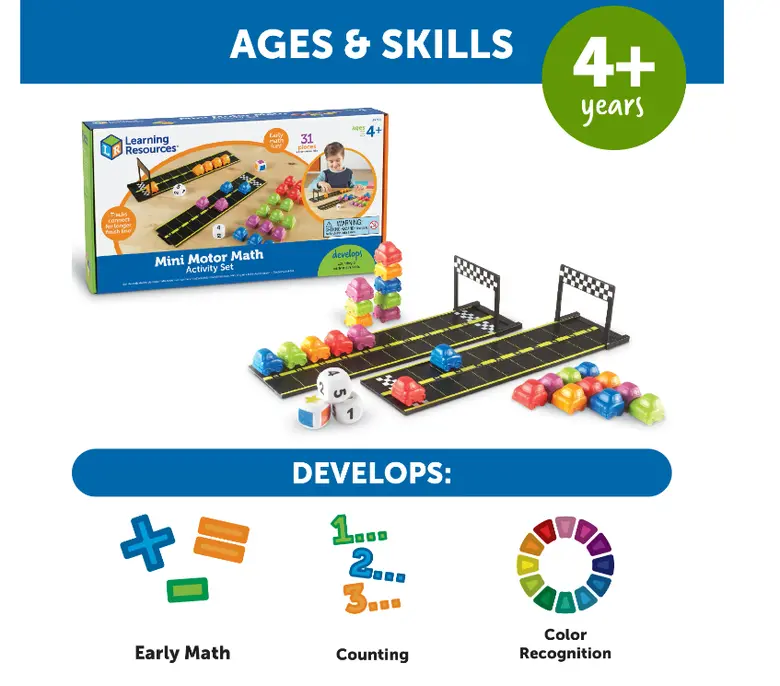 Игра  Mini Motor Maths, Learning resources, LER 7731