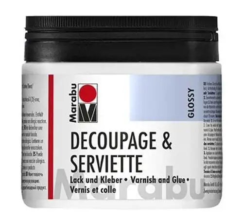 Лак и лепило за декупаж(салфетен) Marabu 500ml гланц