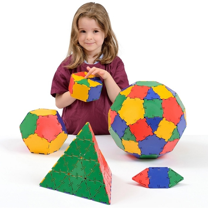 Конструктор Polydron (малък размер) - Геометрични фигури (164 части)
