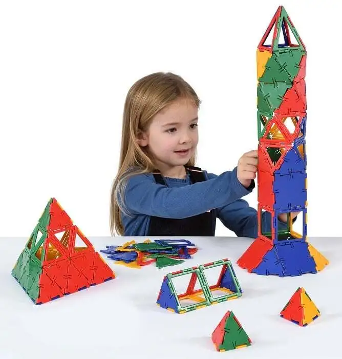 Конструктор Polydron (малък размер) - Геометрични фигури (126 части)
