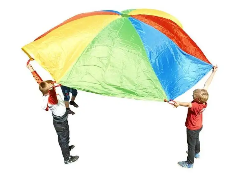 Парашут за игра с d=1.75 м с 8 дръжки