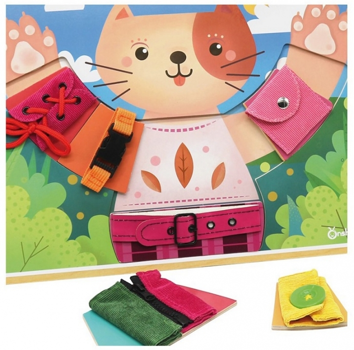 Активна дъска за основни умения - Облечи котето