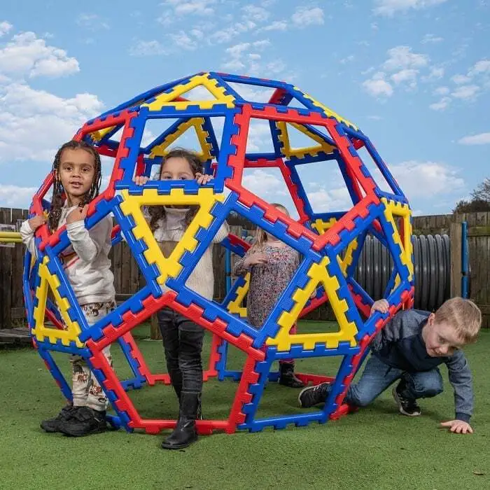 Конструктор Polydron (Гигантски) - Пентагон (62 части)