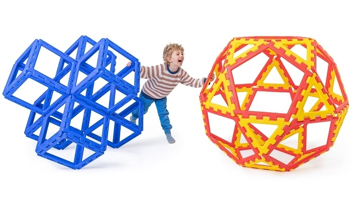 Конструктор Polydron (Гигантски) - Пентагон (62 части)