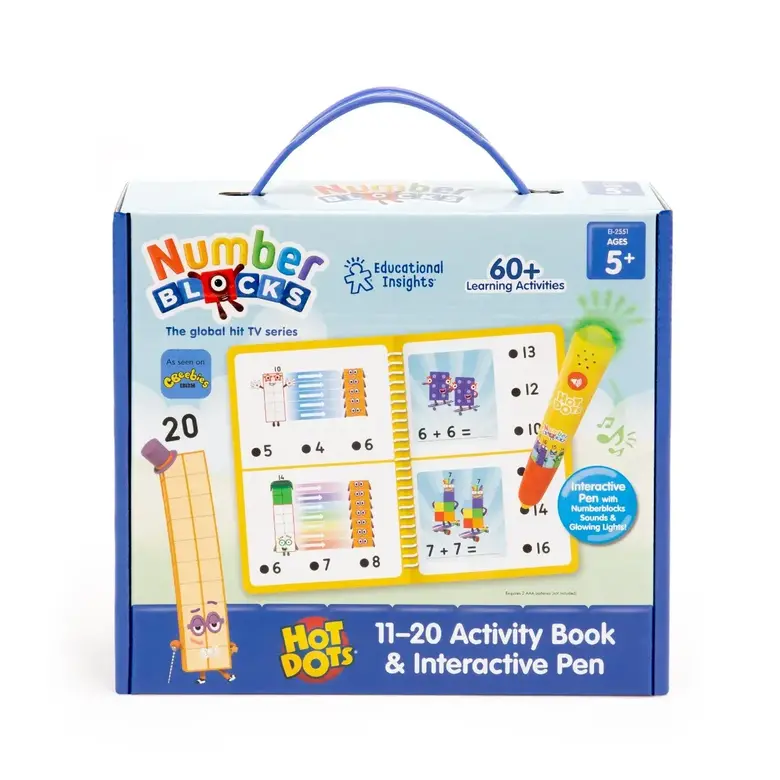Hot Dots® Numberblocks® 11-20 С Книжка и интерактивна писалка