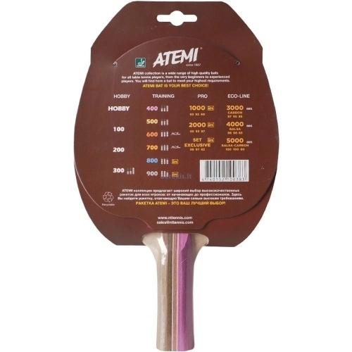 Хилка за тенис на маса ATEMI 400 ITTF