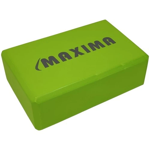 Йога блок MAXIMA, 23х15х8 см, Изработен от EVA, Светлозелен