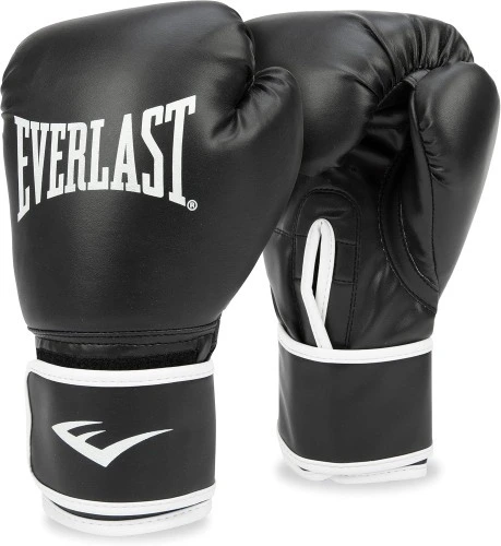 Тренировъчни ръкавици за бокс EVERLAST Core 2, S/M, Черни