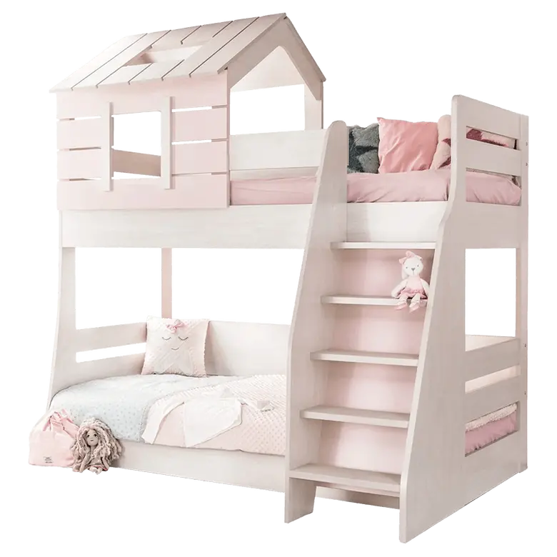 PINK HOUSE ДЕТСКО ДВУЕТАЖНО ЛЕГЛО - ДЕСЕН - 2186