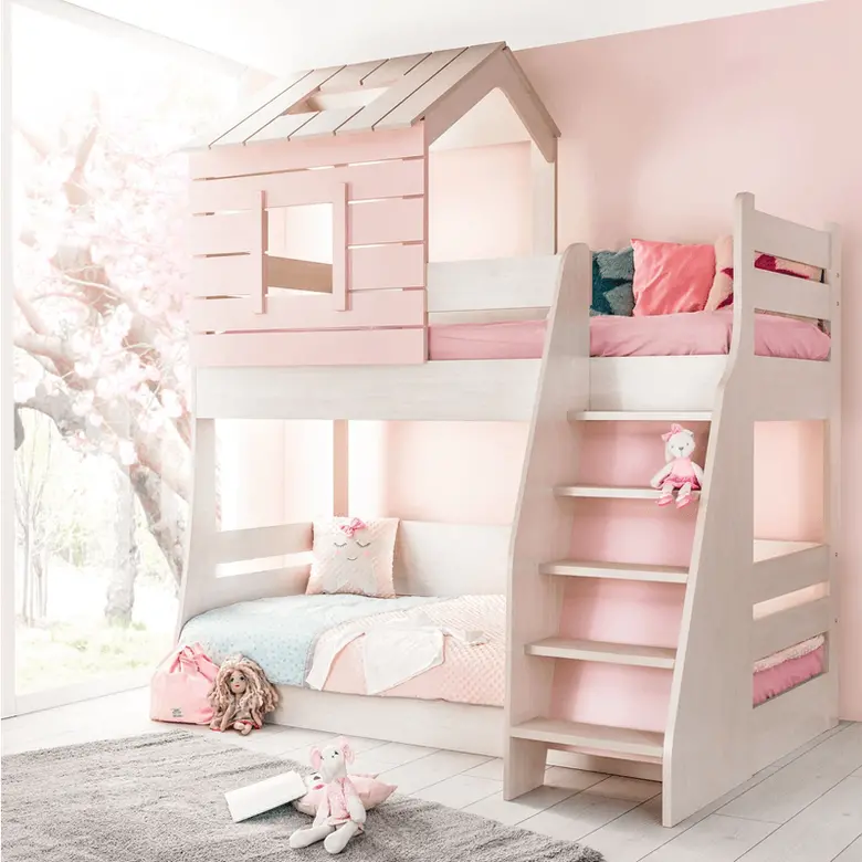 PINK HOUSE ДЕТСКО ДВУЕТАЖНО ЛЕГЛО - ДЕСЕН - 2186