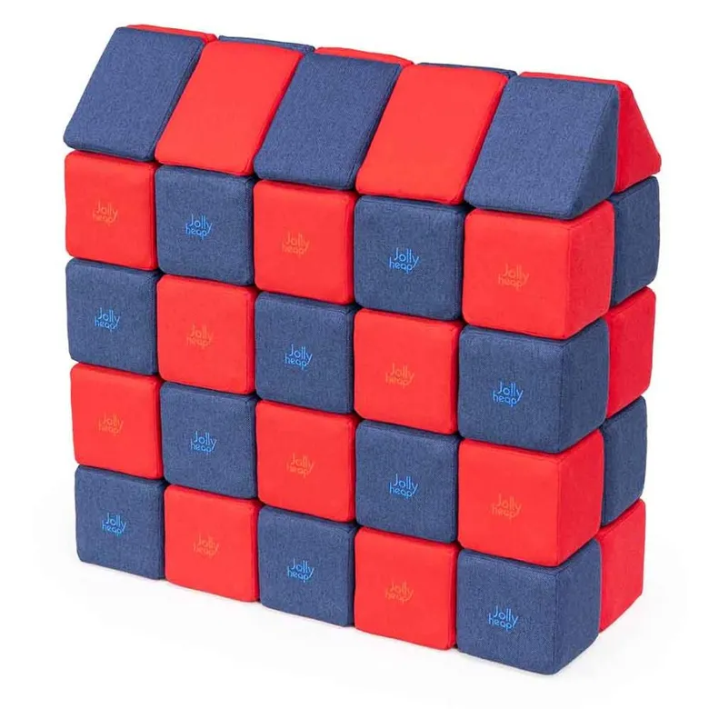 JollyHeap Medium Магнитни кубчета 1226 50 бр. Червено / синьо