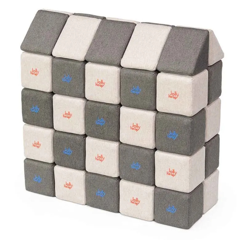 JollyHeap Medium Магнитни кубчета 1322 50 бр. Сиво / тъмно сиво