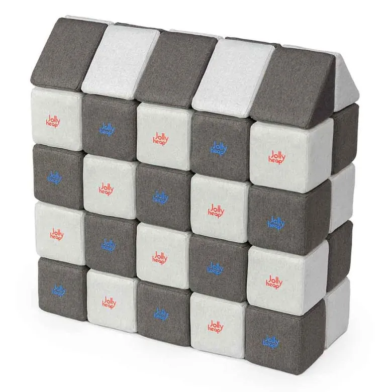 JollyHeap Medium Магнитни кубчета 1522 50 бр. Светло сиво / тъмно сиво