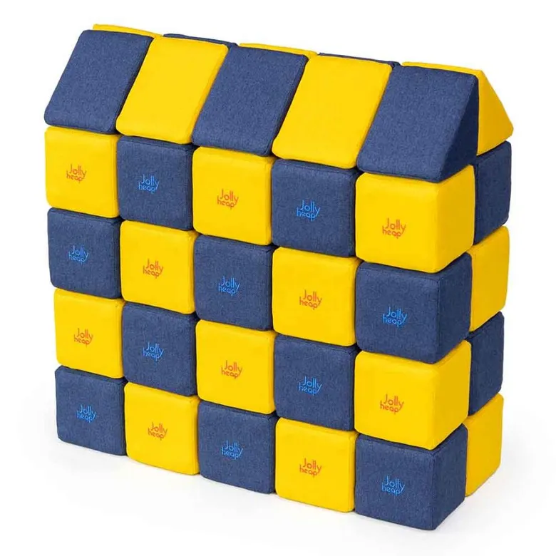 JollyHeap Medium Магнитни кубчета 1626 50 бр. Жълто / синьо