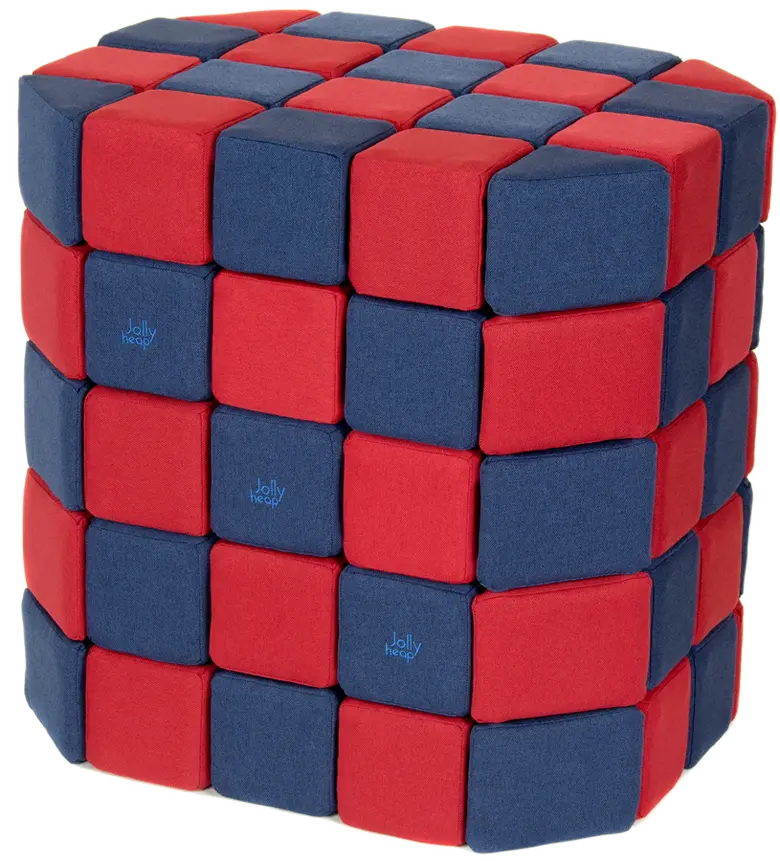 JollyHeap BASIC Магнитни кубчета 1226 100 бр. Червено / синьо