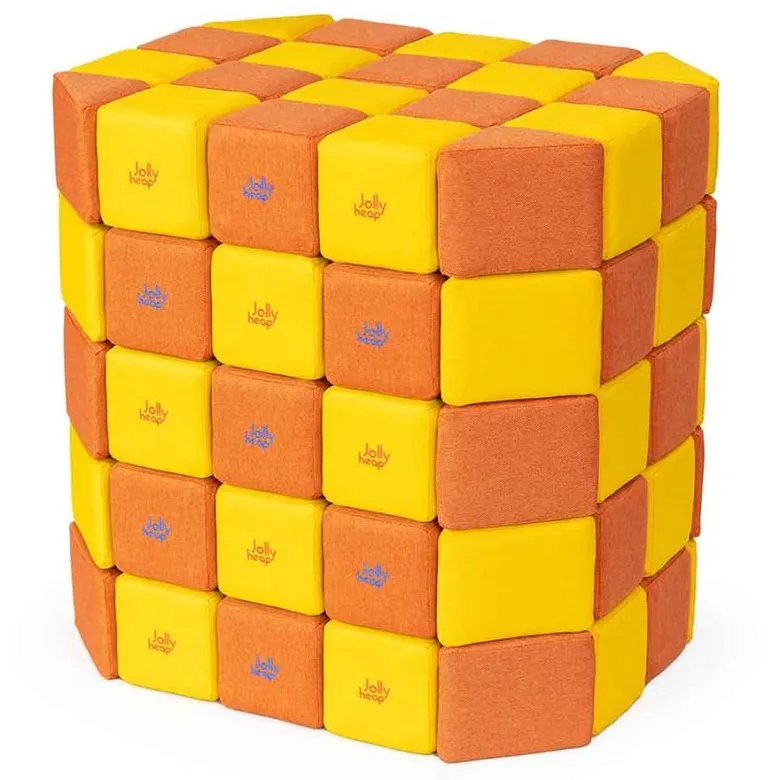JollyHeap BASIC Магнитни кубчета 1625 100 бр. Жълто/оранжево