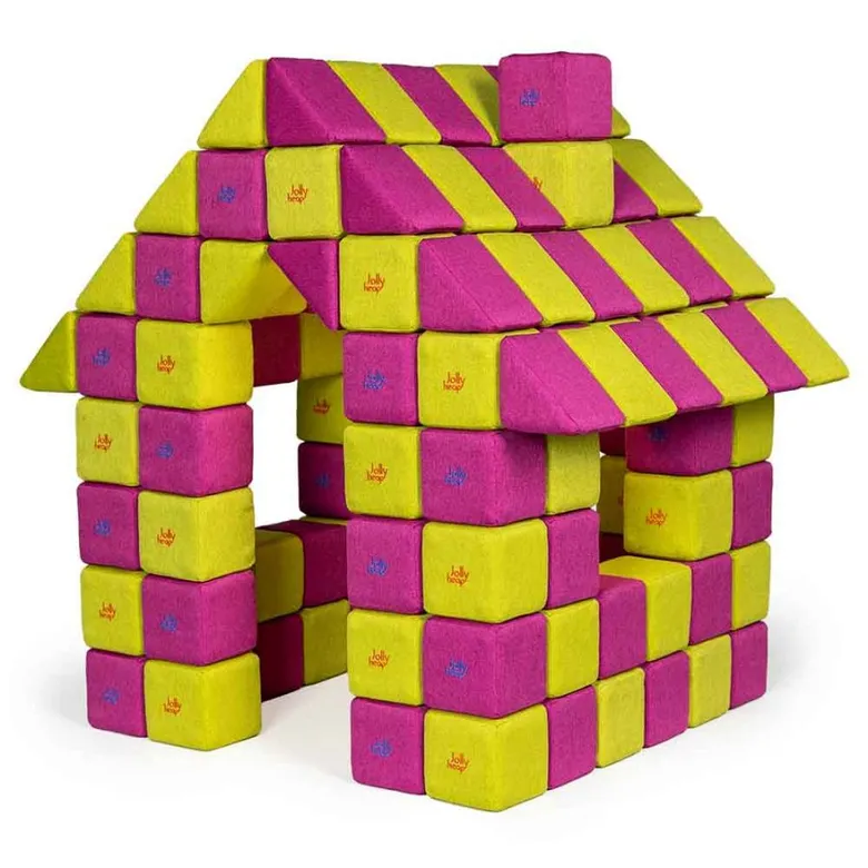 JollyHeap JOY Магнитни кубчета 1121 150 бр. Зелено/виолетово