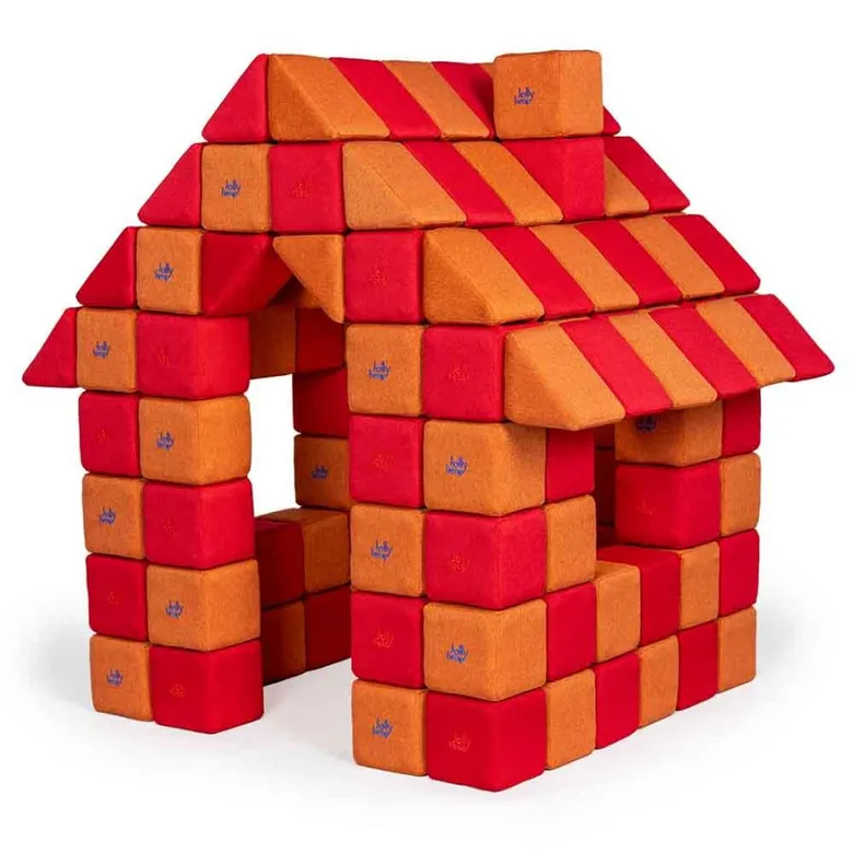 JollyHeap JOY Магнитни кубчета 1225 150 бр. Червено / оранжево