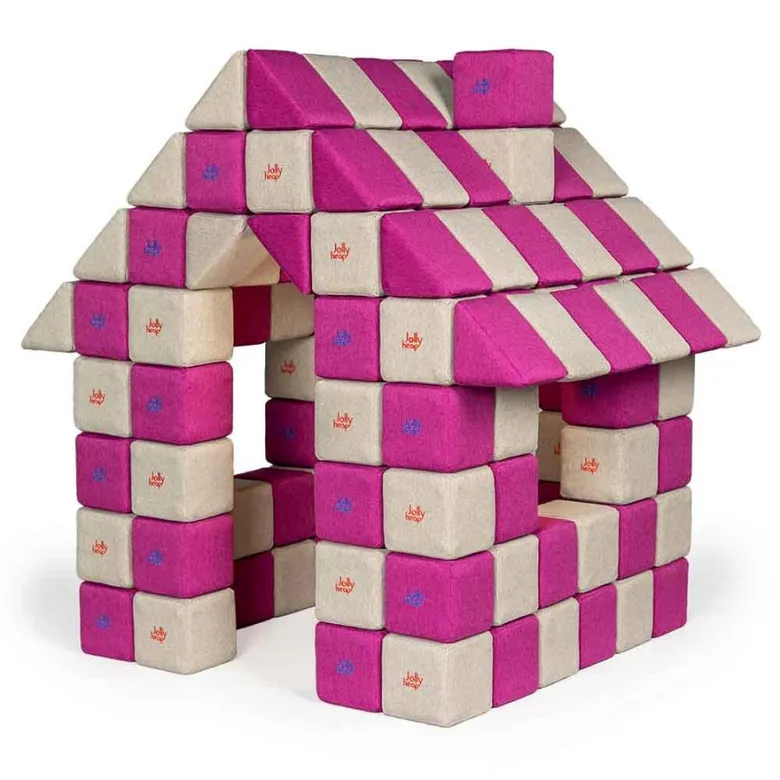 JollyHeap JOY Магнитни кубчета 1321 150 бр. сиво/виолетово