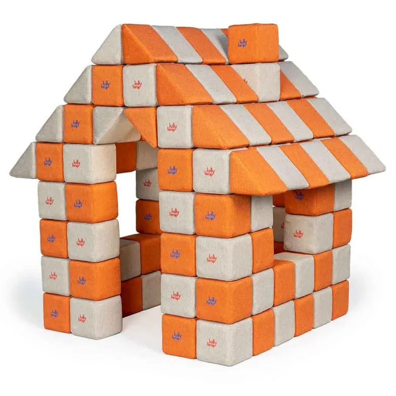 JollyHeap JOY Магнитни кубчета 1325 150 бр. Сиво / оранжево