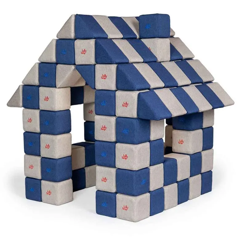JollyHeap JOY Магнитни кубчета 1326 150 бр. Сиво / синьо