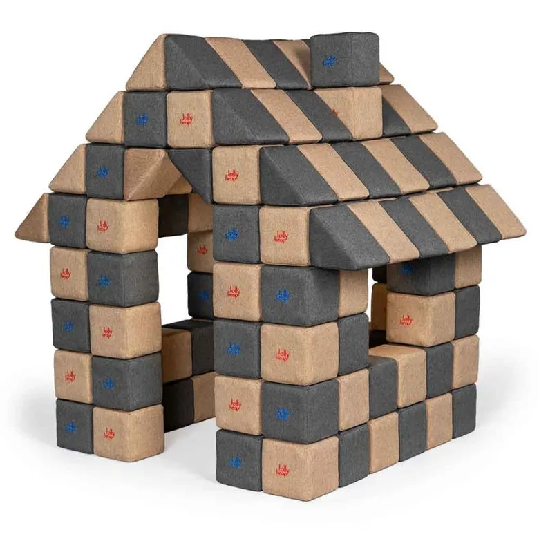 JollyHeap JOY Магнитни кубчета 1422 150 бр. Светло кафяво / тъмно сиво