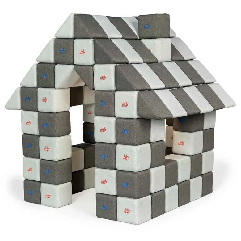 JollyHeap JOY Магнитни кубчета 1522 150 бр. Светло сиво / тъмно сиво