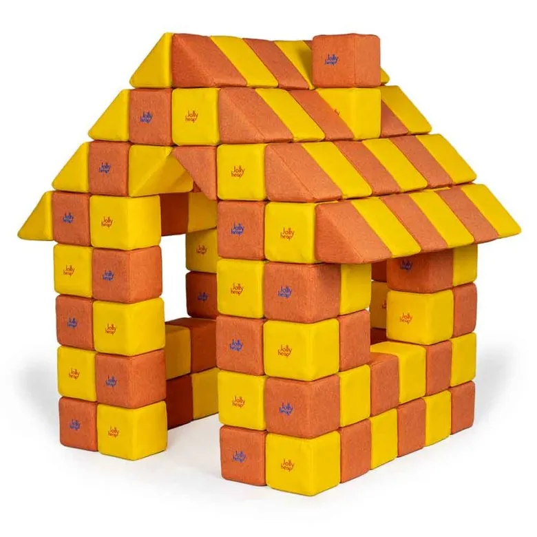 JollyHeap JOY Магнитни кубчета 1625 150 бр. Жълто/оранжево