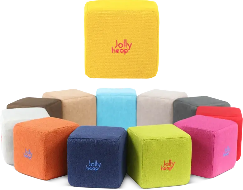JollyHeap JOY Магнитни кубчета 1521 150 бр. Светло сиво/виолетово