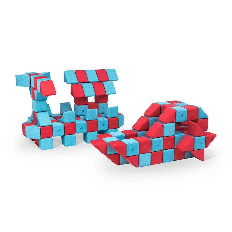 JollyHeap JOY Магнитни кубчета 1423 150 бр. Светло кафяво / тюркоаз