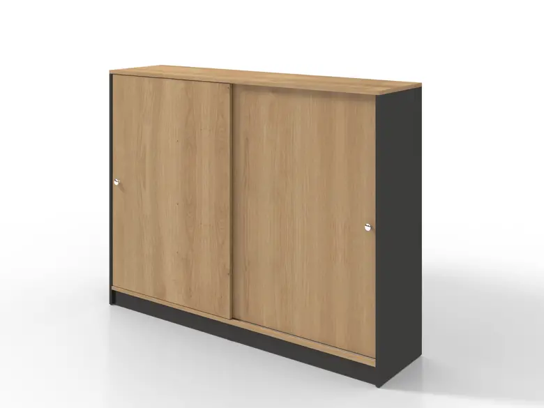 Офис Библиотека – 2 врати плъзг. – 162 x 40 х 124 см