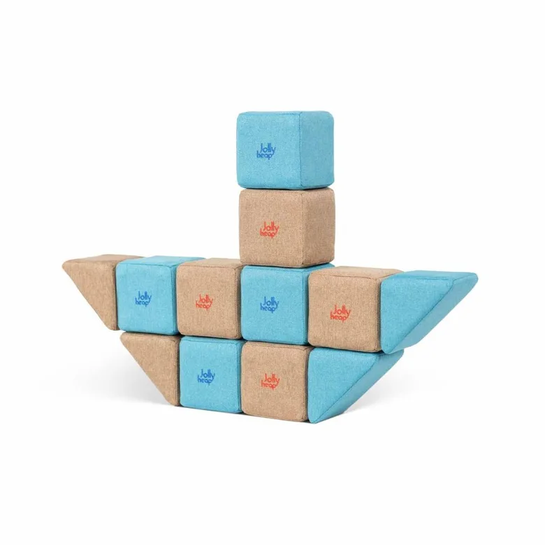 JollyHeap Pixi Магнитни кубчета  1325 12 бр. Сиво / оранжево