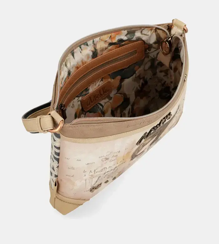 Дамска чанта Large printed crossbody bag Memories, 40803-701, 30/22/5 cm
