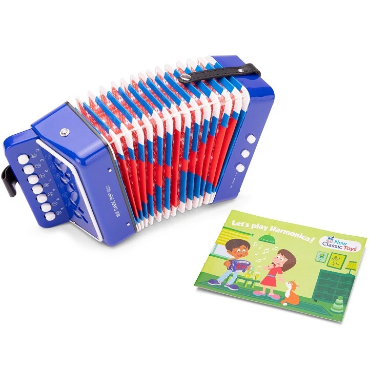 Детски син акордеон от New Classic toys