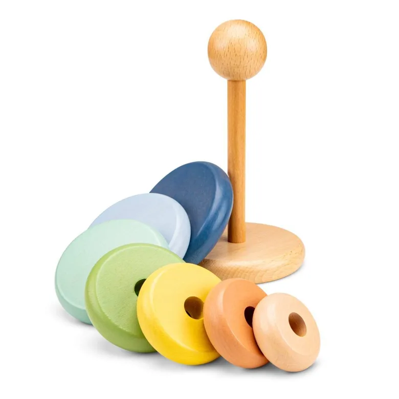 Дървена играчка за нанизване с рингове New classic toys
