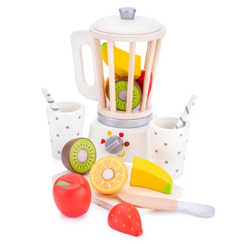 Детски дървен шейкър с плодове от New classic toys