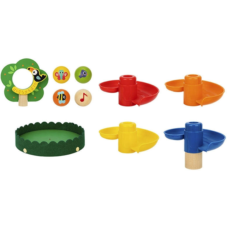 Tooky toy Спираловидна писта с 4 топки