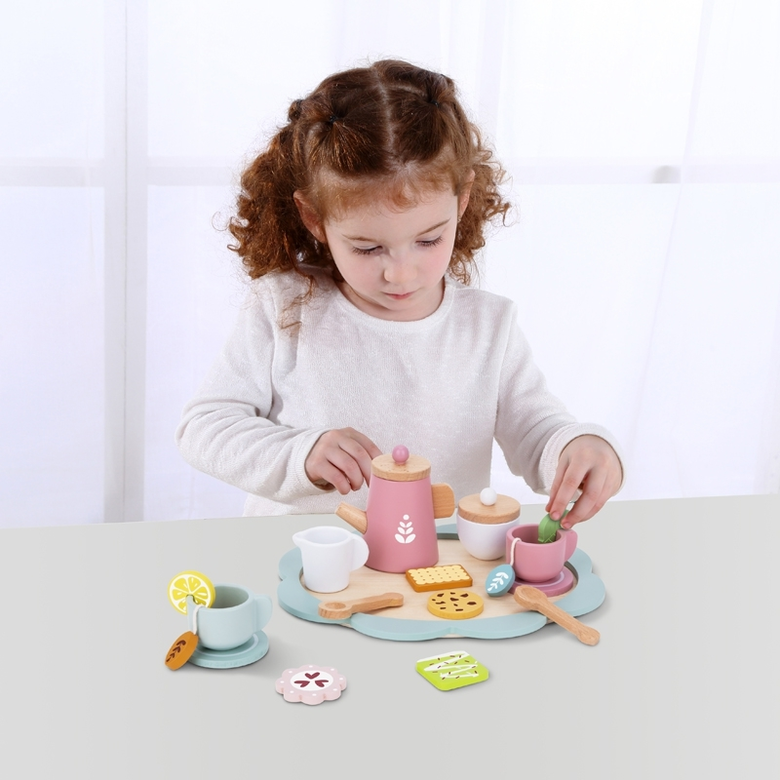 Tooky Toy Дървен сервиз за следобеден чай