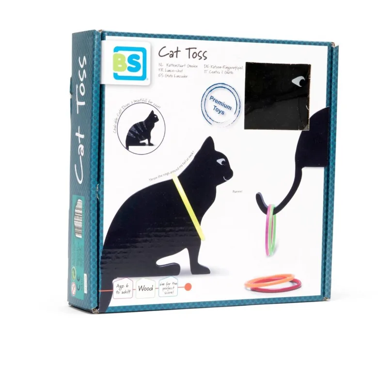 Игра с цветни рингове - Черно коте
