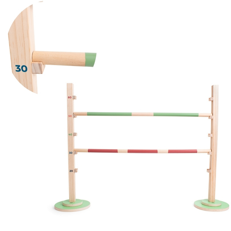 Детска дървена игра за скачане с препятствия – BS Toys