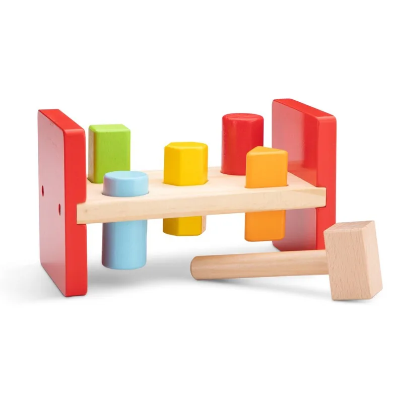 Дървена играчка с чукче - New classic toys