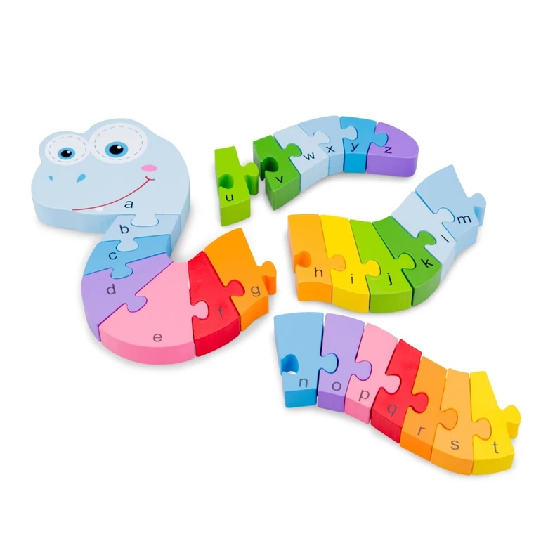 Детски пъзел змия ABC от New classic toys