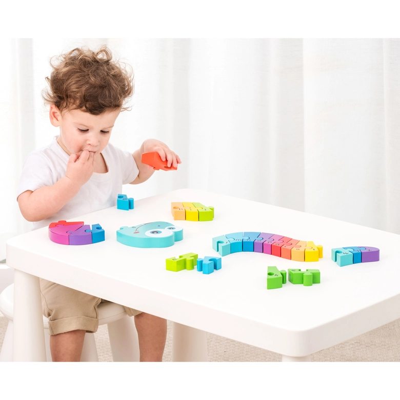 Детски пъзел змия ABC от New classic toys