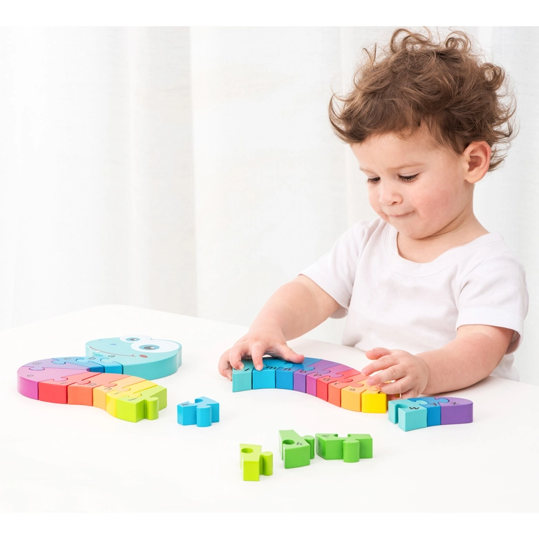 Детски пъзел змия ABC от New classic toys