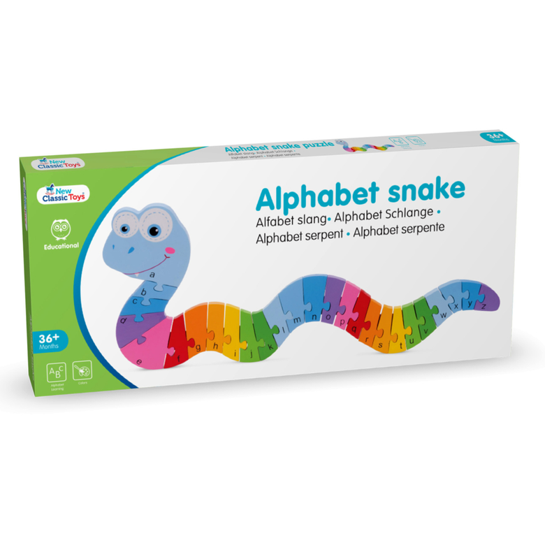 Детски пъзел змия ABC от New classic toys