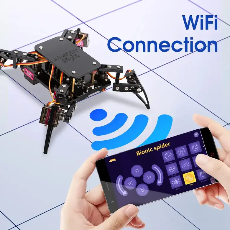 ACEBOTT Комплект за четириног бионичен паяк-робот (ESP8266)