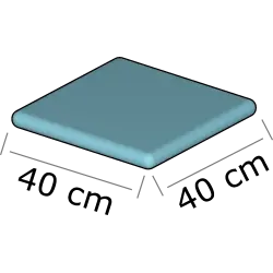 МОДУЛЕН ПОДИУМ КЛИК 40X40 Н=5СМ ТАПИЦИРАНА СЕДАЛКА